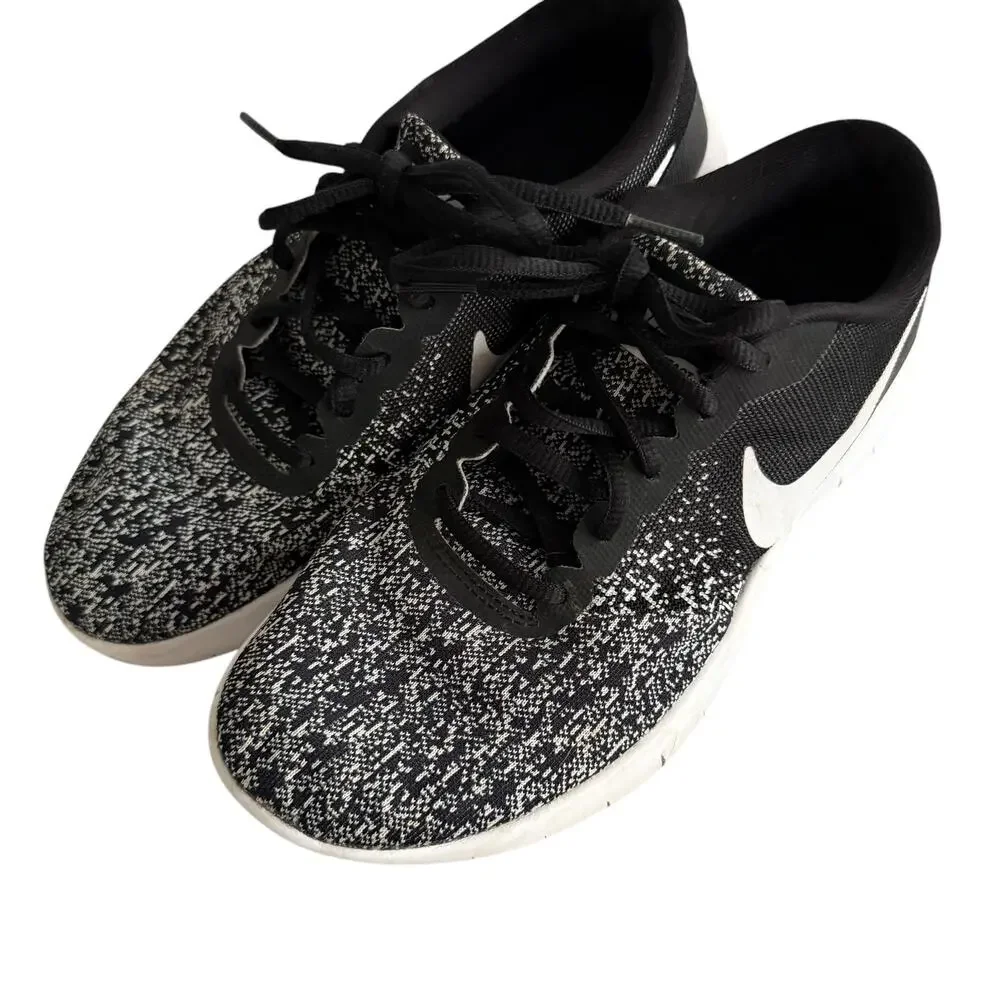 NIKE Ladies Flex Contact Black‎ Running Shoes Sneakers, 7